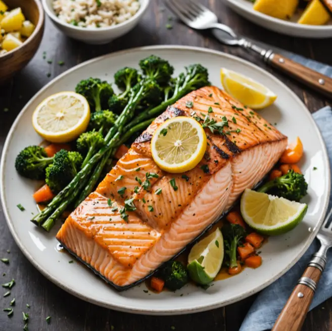 Grilled Marinated Salmon